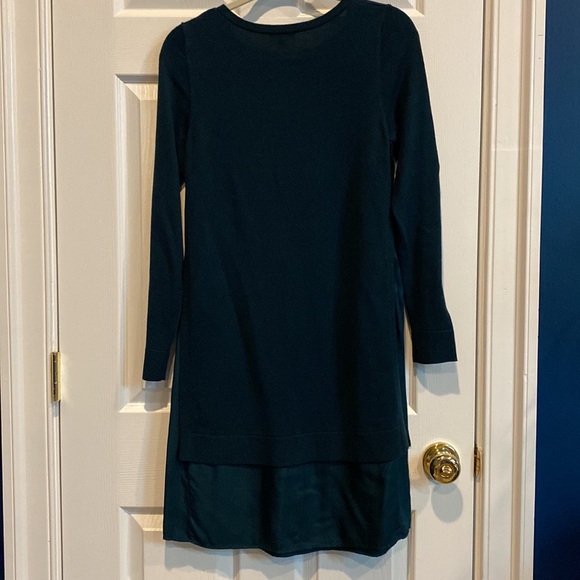 ETCETERA GEM TONED GREEN Sweater and Satin dress, size small - Picture 3 of 8